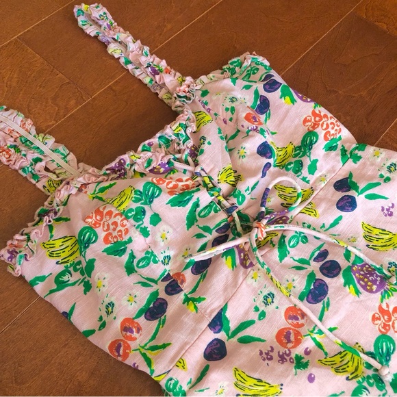 Pink Fruit Cotton Dress - Picture 5 of 12